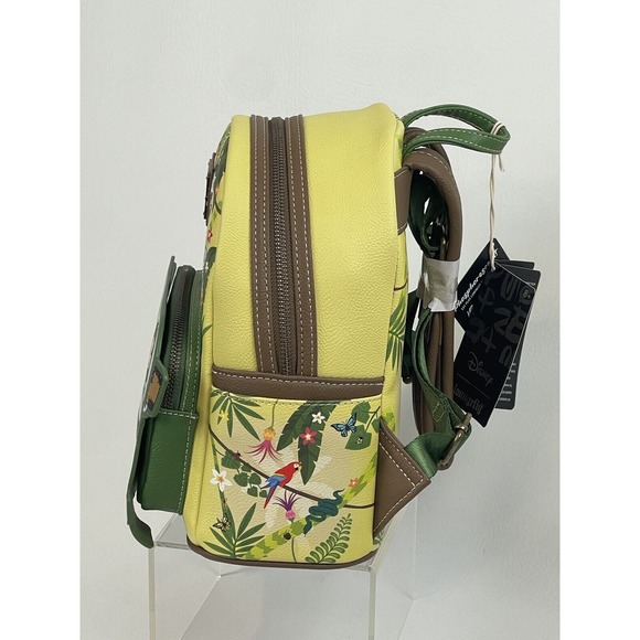 Loungefly Disney Mickey & Friends Jungle Mini Backpack Glow In The Dark Bag NEW! - Picture 3 of 16